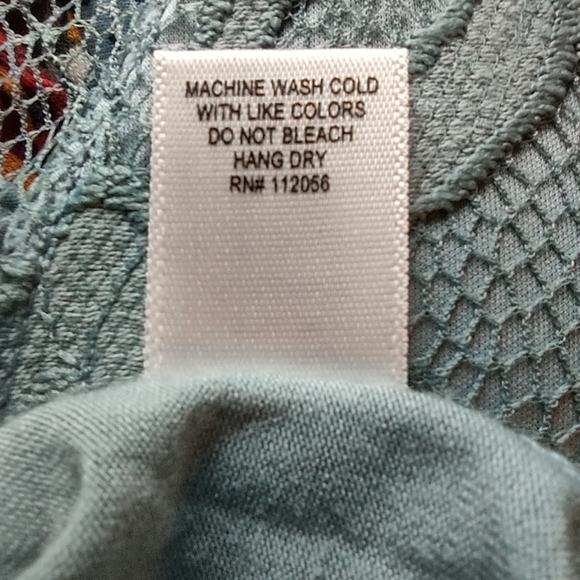 Crochet Lace High Low Cami Top Size Large - Picture 7 of 11